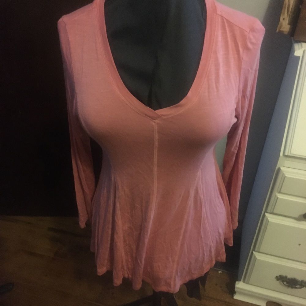 Soft Surroundings S rose a line Barbiecore artsy cozy tunic